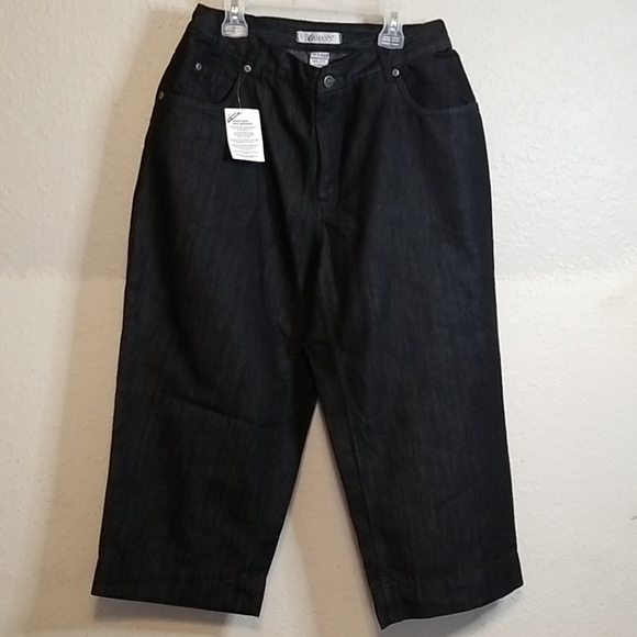 ROMAN'S Denim - Black Jean caprice